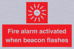 Fire alarm activated when beacon flashes